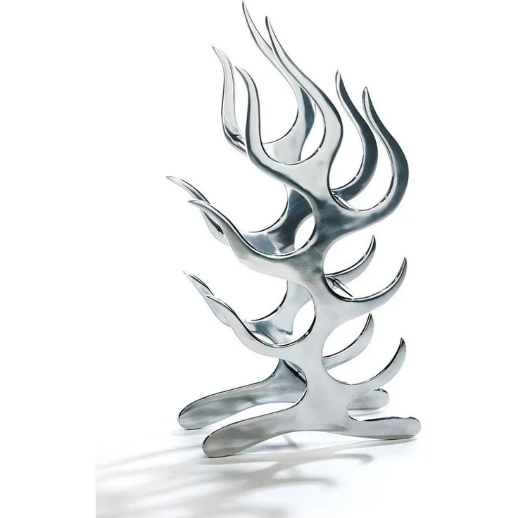 Kobolo Weinregal Flaschenregal FLAME aus Metall für 6 Flaschen - Flaschenhalter, kein Set 1-tlg, 6 Flaschenhalter