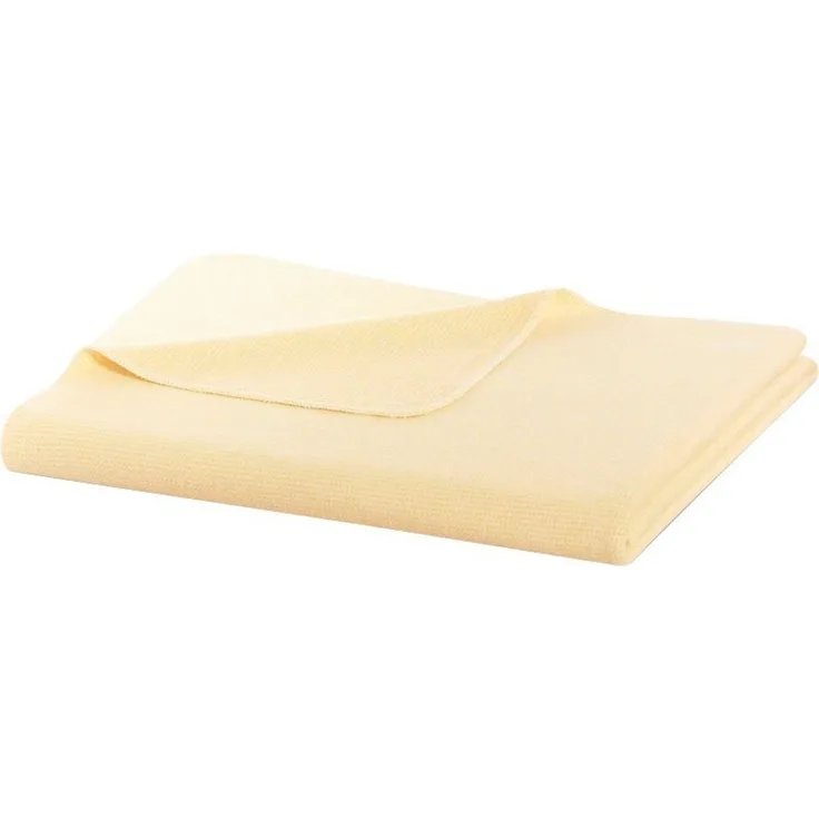Biederlack Wohndecke Baumwolldecke 150x200 Pearl Yellow kleinkaro uni gelb 778338