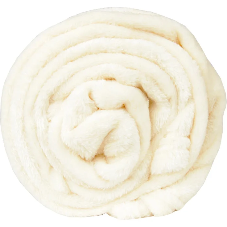 Kuscheldecke "Celina" Champanger 70x100 cm – Bild 9