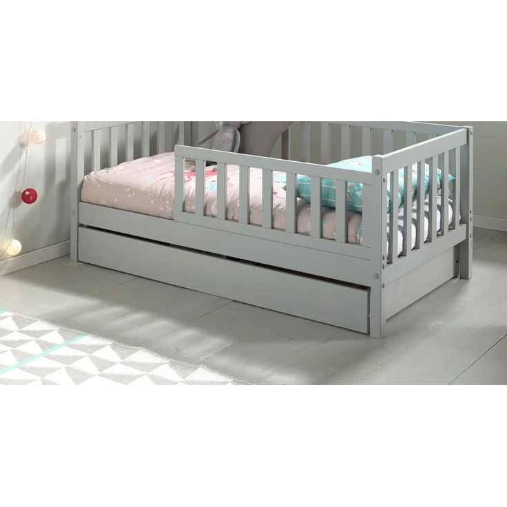 Bettschublade Karie 139x74x14 Bettschubkasten MDF Grau – Bild 2