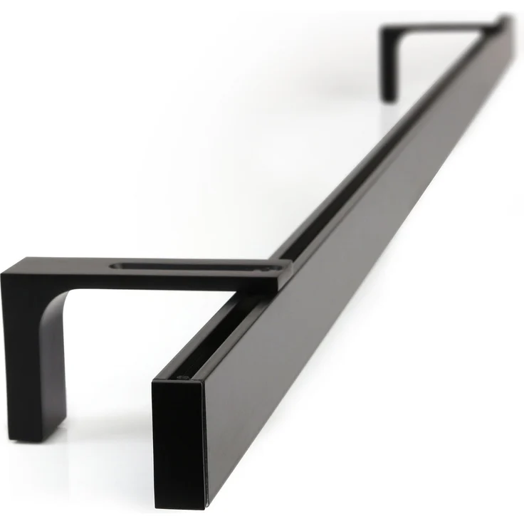Deco-Raum® Gardinenschiene Innenlauf Loft | Befestigung: Wandträger | Größe: 420cm | Material: Aluminium | Farbe: Schwarz – Bild 5