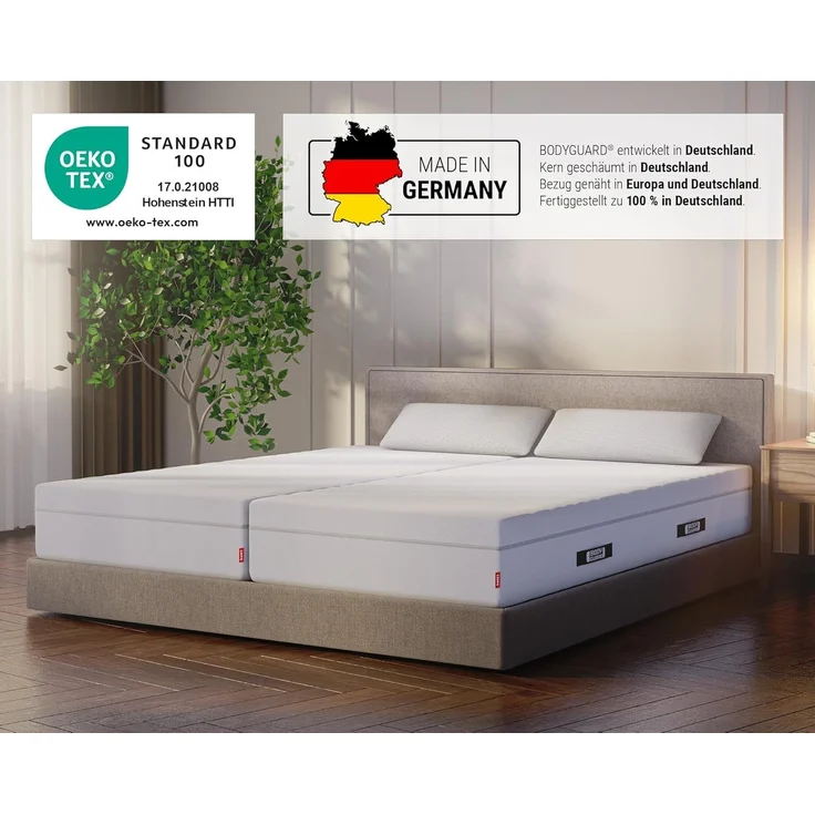 Boxspringmatratze BODYGUARD Boxspring Matratze, bett1. de, 28 cm hoch, atmungsaktiver HyBreeze® Funktionsbezug, aus 100 % QXSchaum® – Bild 6