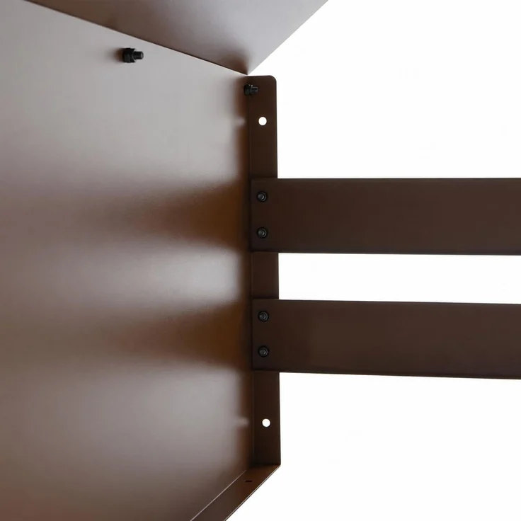 Mendler 'HWC-L43' Mähroboter Garage, Metall, 40 x 59 x 69 cm, Braun – Bild 7