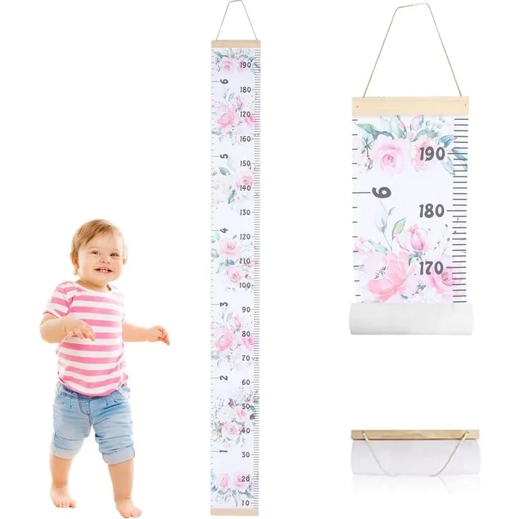 Kinder Messlatten Kinder Höhe Maßnahme Wachstumstabelle Tragbare Nette Wandaufkleber Home Raumdekoration für Kleinkinder Babys(#3)