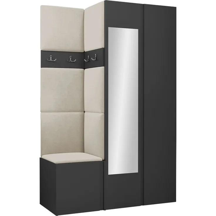 Garderoben-Set Monati XXVI (Farbe: Graphit, Manila 02)