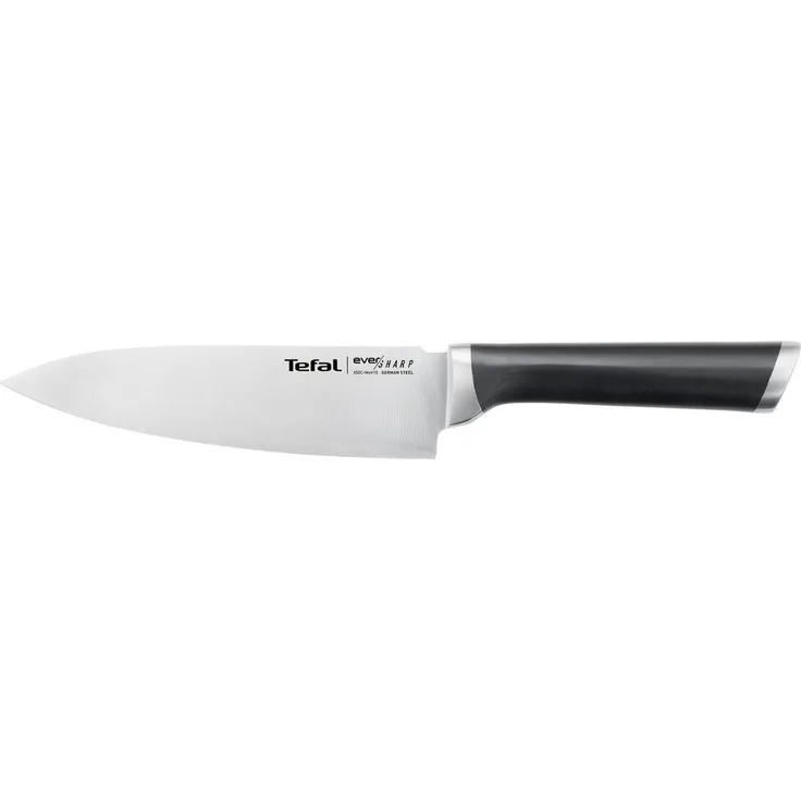 Tefal Kochmesser K25690 Ever Sharp, inkl. Messerschärfer, Edelstahl, exklusive Schleiftechnologie