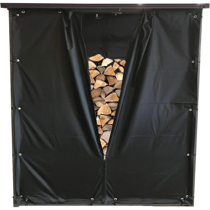 Quick Star Kaminholzregal Wetterschutz für Kaminholzregal 185x70x185cm, (2-St) – Bild 1