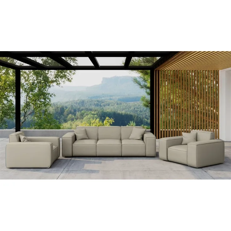 Gartenmöbel-Set SUMMER 3-1-1 wetterfester Stoff NXL Toffee
