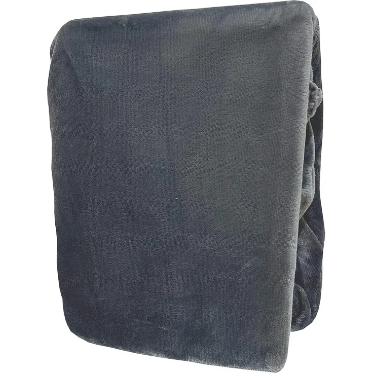 Leonado Vicenti Spannbettlaken 2er Set Grau 180x200-200x200 warme kuschelige Premium Cashmere Touch Teddy Bettlaken Fleece Plüsch Betttuch