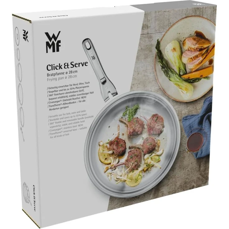 WMF Click&Serve Bratpfanne 28 cm Induktion ohne Edelstahlgriff – Bild 8