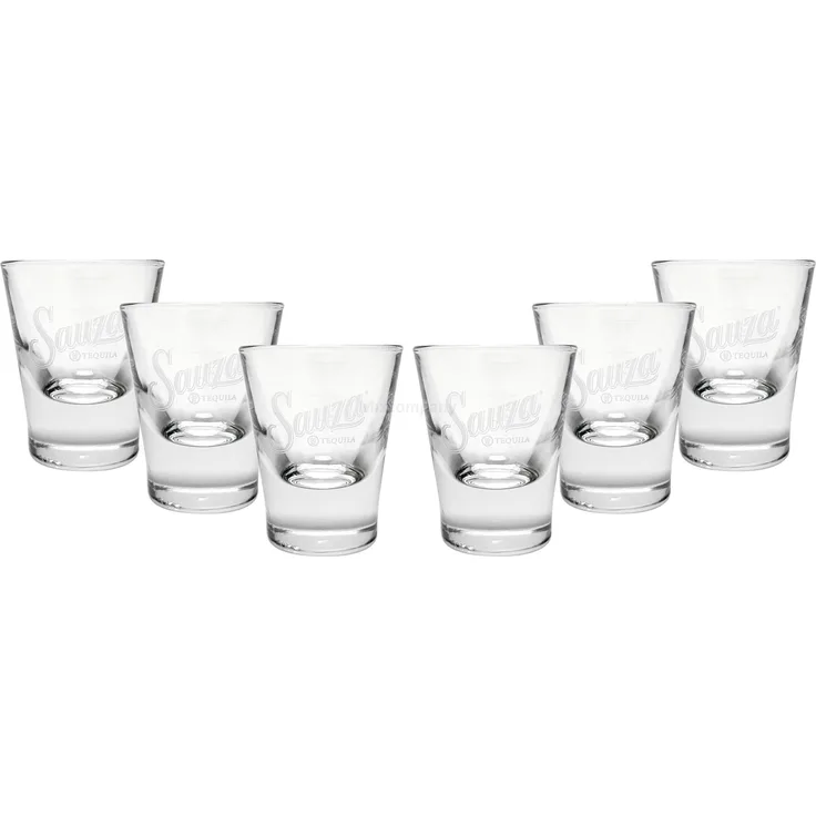 Sauza Shotglas Shotgläser - 6 Stück Glas Schnapsglas
