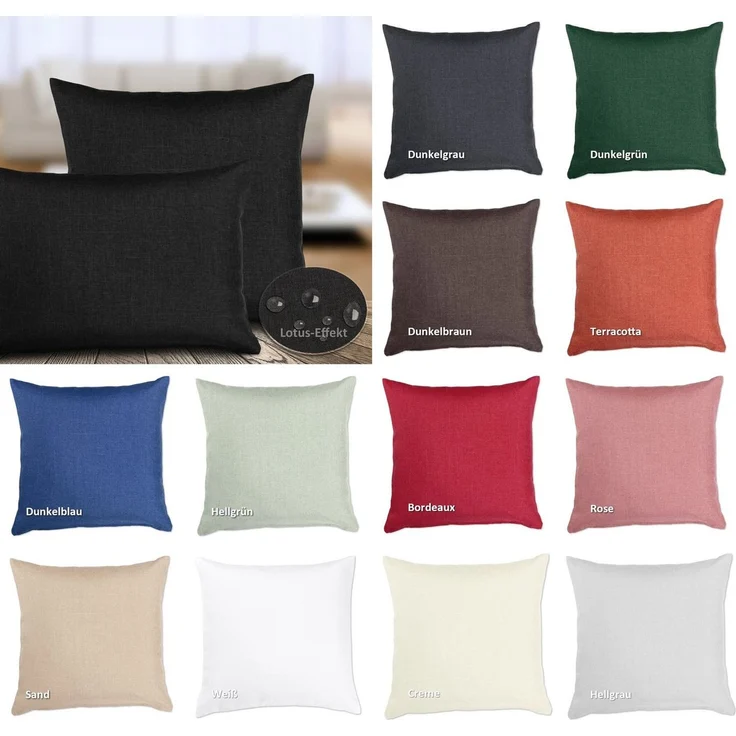 Beautex Kissenhüllen Kissenhüllen Leinen Optik, Kissen Kissenbezug Sofakissen, (2 Stück) – Bild 3