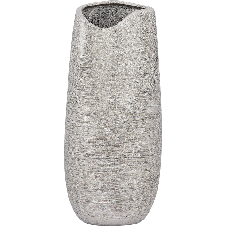 Dekovase DERBE Steinzeug 32 cm Silber – Bild 5