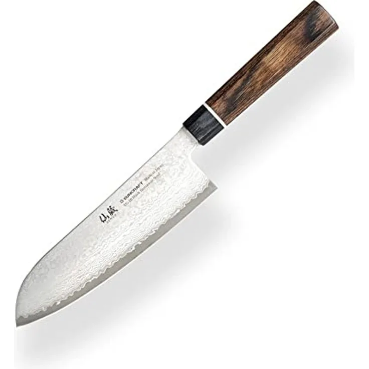 Suncraft Suncraft Küchenmesser Senzo Black Santoku 167 mm BD04