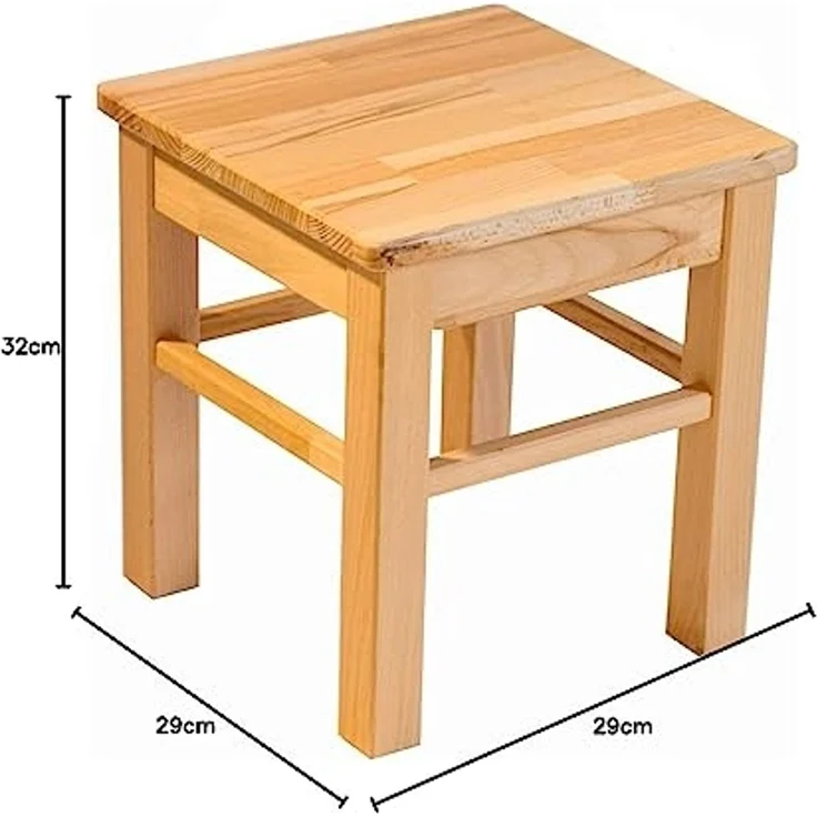 Kinderhocker Hocker kernbuche massiv geölt Sitzhocker – Bild 2