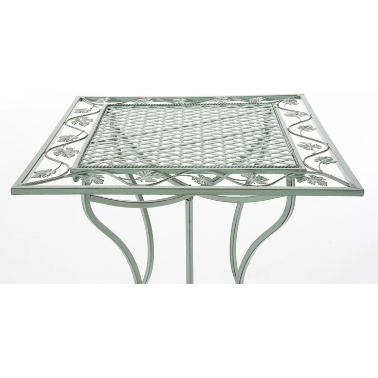 CLP Eisentisch Asina 60 x 60 cm,antik-grün – Bild 4