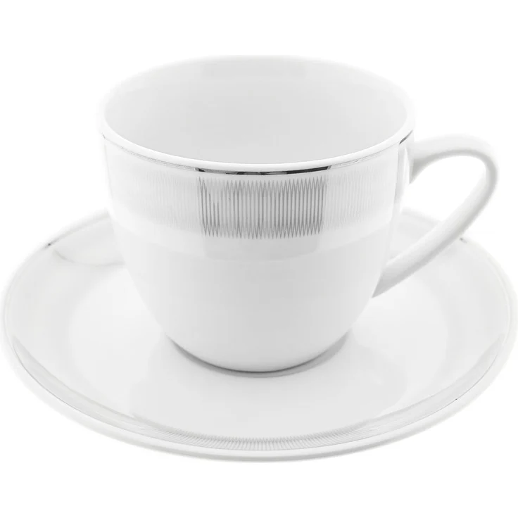 Weissberg Kaffeetassen-Set 12-teilig - 175 ml, aus hochwertigem Porzellan – Bild 2