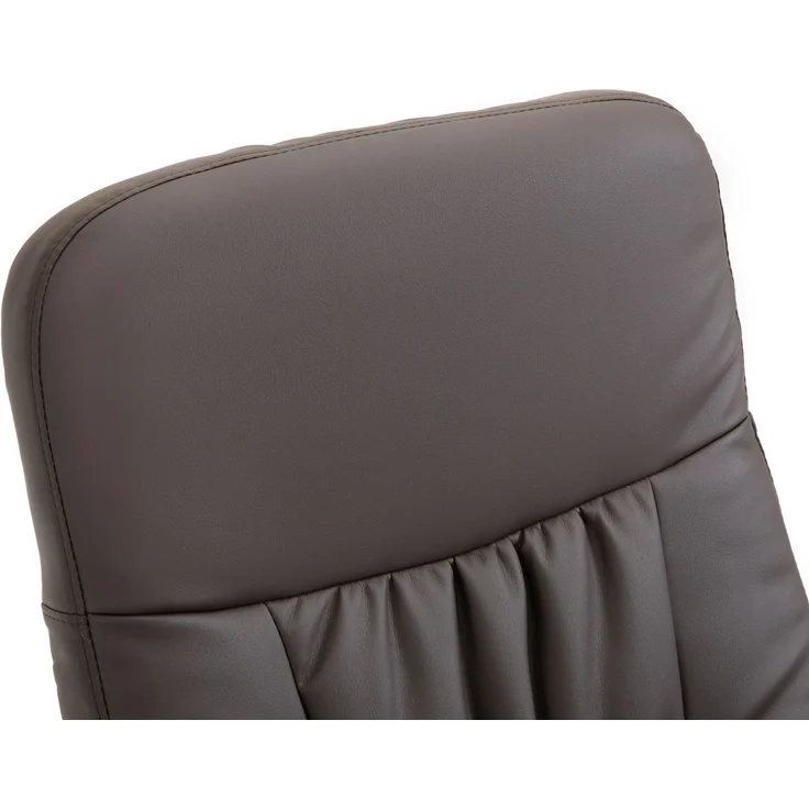 Massagesessel mit Hocker, 10 Massagepunkte & 360° Drehfunktion, 76x81x105 cm, Braun – Bild 6
