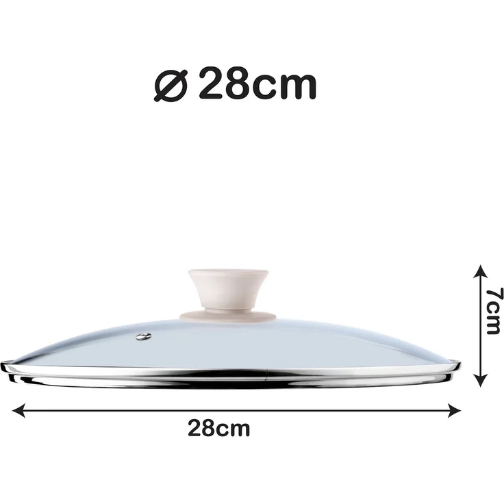 KADAX Cover Hitzebeständiges Glas für einen 28-cm-Topf – Bild 3