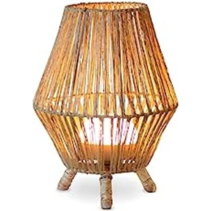 New Garden LED-Tischleuchte Sisine 30 Recharge, kabellose Tischleuchte, Warmweiß, Braun, 25,5 x 32,5 cm – Bild 1