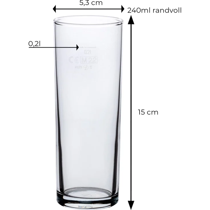 Van Well Kölschglas 0,2 l geeicht 12er Set – Bild 1