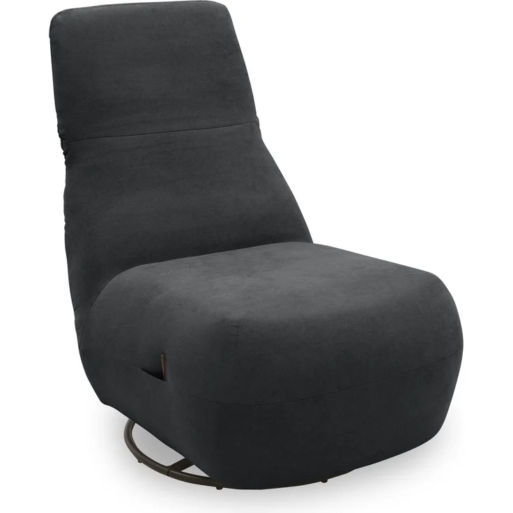 DOMO. collection Sessel 700024, Polstersessel, Drehfunktion, gepolsterte Rückenlehne, Rückenfunktion, Wippfunktion, Hochlehner, Polstergarnitur, 68 x 88 x 67 (BxTxH), dunkelgrau – Bild 7
