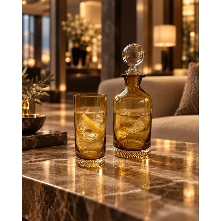Das Dot Highball-Glas - Bernstein – Bild 2
