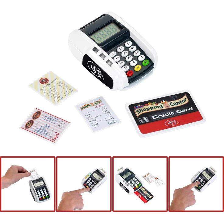 Theo Klein SHOPPING CENTER POS-TERMINAL MIT LICHT & SOUND Einkaufen 3 Jahr(e) Mit Ton AA – Bild 3