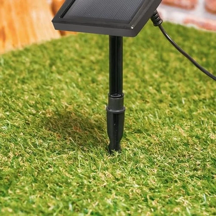 esotec LED Gartenleuchte Solarkugel White Ball D=26cm Sandsteinoptik 2700K/7500K Garten 102688, LED fest integriert – Bild 5