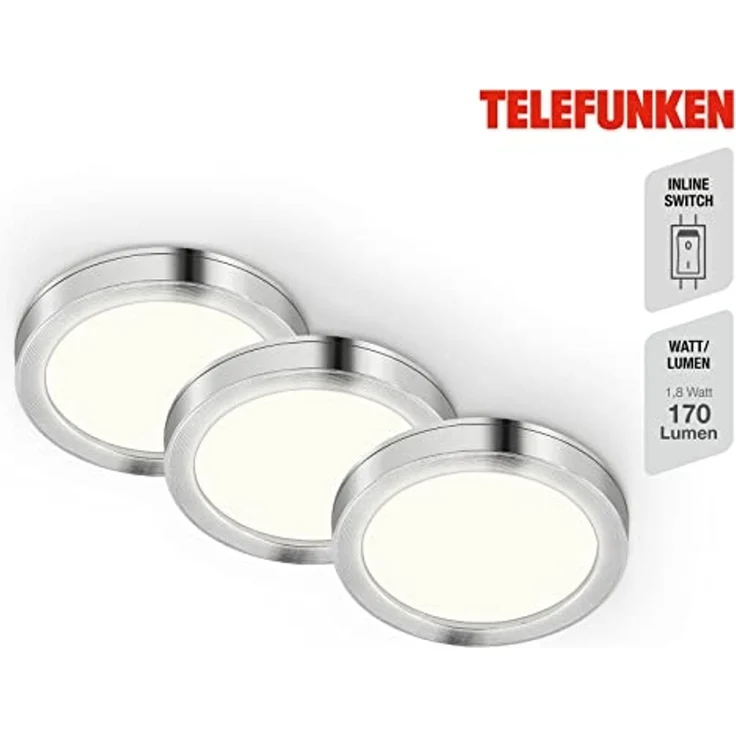 LED Unterbauleuchten Dionysos 3er-Set aluminiumfarben – Bild 2