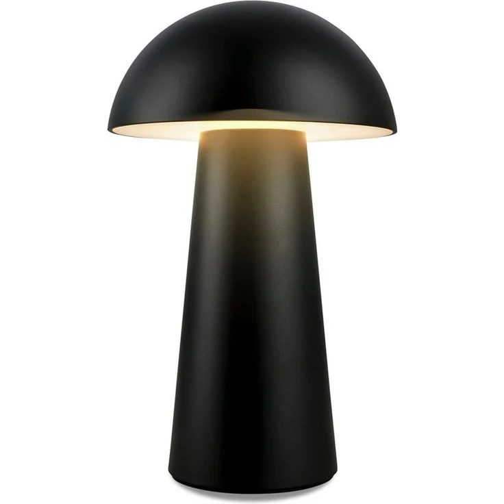 BRILONER - LED Mini Tischlampe kabellos mit Touch, dimmbar in Stufen, IP44, Nachttischlampe, Leselampe, LED Lampe, Campinglampe, Tischleuchte, Akkulampe, Outdoor Lampe, 12x19,5 cm (DxH), Schwarz – Bild 1