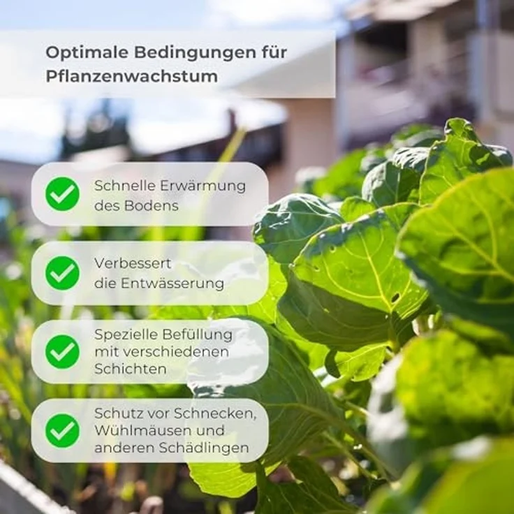 osoltus Sechseck Hochbeet Pflanzbeet Metall verzinkt 99 x 99 x 77 cm Anthrazit – Bild 6