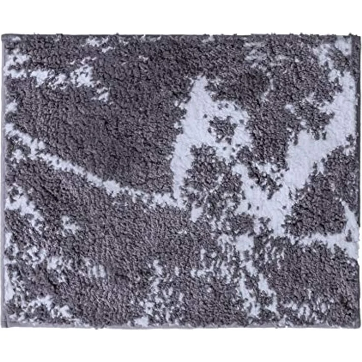Ridder Badematte Marmor grau, Höhe 55 mm, 100% Polyester-Microfaser – Bild 1