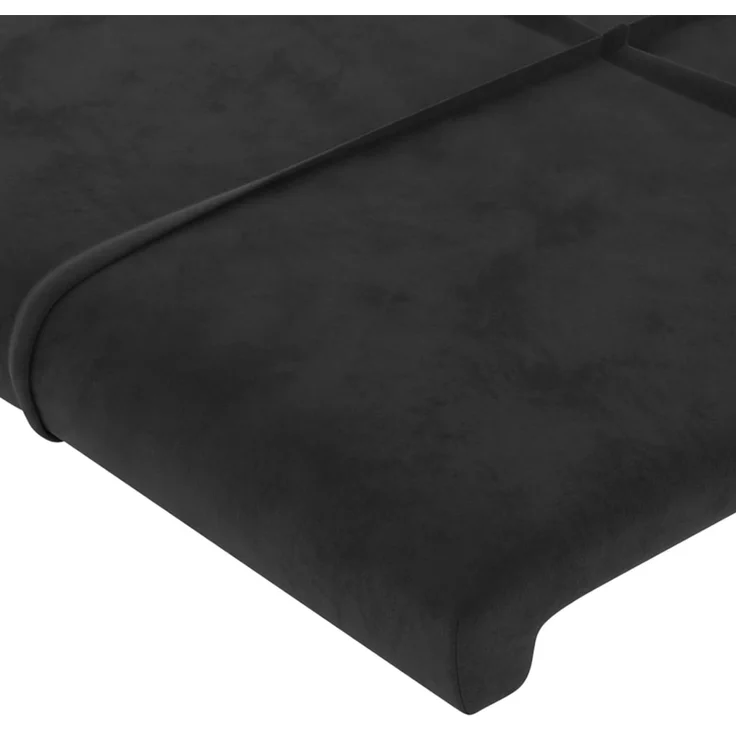 vidaXL Kopfteile 2 Stk. Schwarz 80 x 5 x 78/88 cm Samt 3116364 – Bild 4