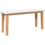 vidaXL Bank 90 cm Massivholz Gummibaum 4102596