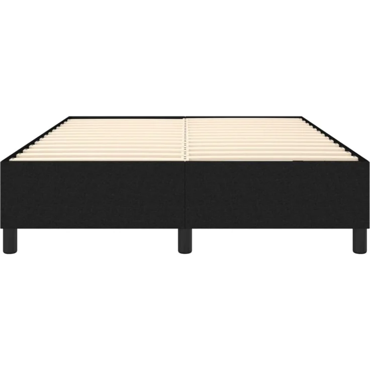 vidaXL Boxspringbett, Stoff Schwarz, 140x190 cm – Bild 2
