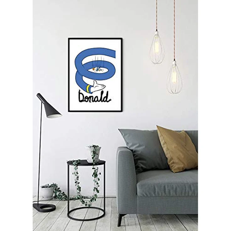 Komar Disney Wandbild, Donald Duck Spiral Kunstdruck, 40x50cm, Kinderzimmer-Dekoration ohne Rahmen, fotorealistischer Druck aus Premium-Poster Fotopapier – Bild 5