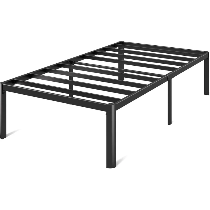 ZINUS Van Plattformbett aus Metall, 41 cm | Stahllattenrost | Für Erwachsene, Kinder, Jugendliche | Einfache Montage | Stauraum unter dem Bett | 90x200 cm | Schwarz – Bild 6