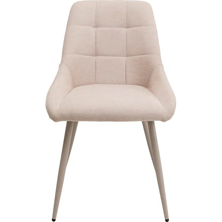 Kare Design Stuhl Rubina, Greige, Creme, elegant, 48 cm Sitzhöhe, Esszimmerstuhl, Polsterstuhl, Wohnzimmer, 88 x 49 x 59 cm (H/B/T)