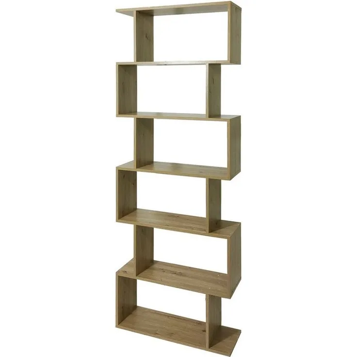 HTI-Living Bücherregal Regal 70x189 Thekla Artisaneiche, Stück 1-tlg, Standregal mit 6 Fächern Raumteiler