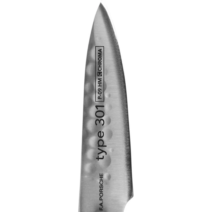 CHROMA Officemesser mit Hammerschlag, Stahl silber, Klingenlänge 7,7 cm – Bild 2