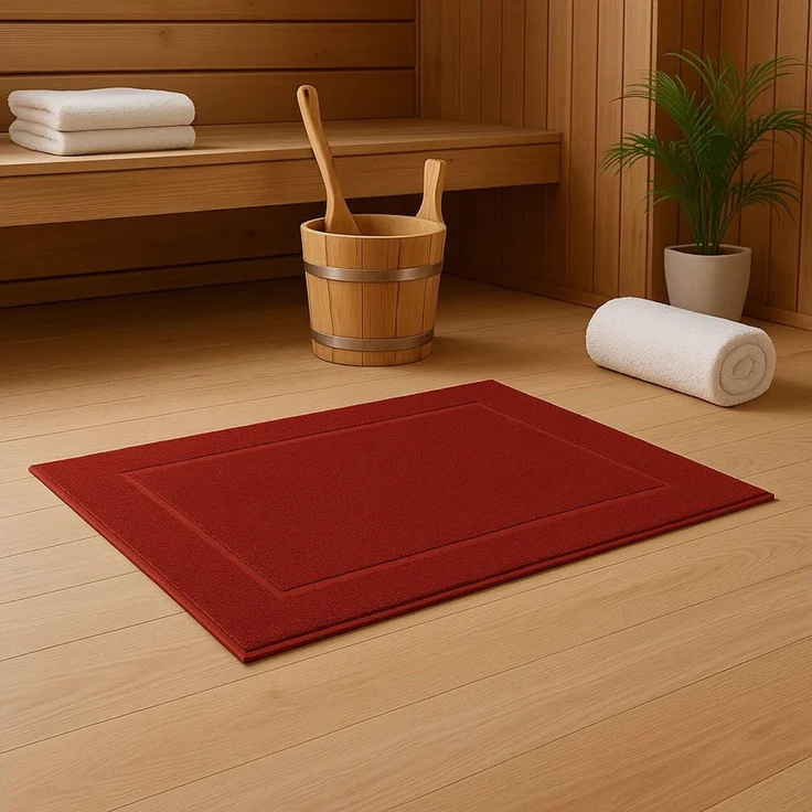 Betz Badematte 2er Set Badvorleger Premium Badematte Badteppich Größe 50x70 cm, beidseitig nutzbar, Baumwolle, Qualität 650g/m²