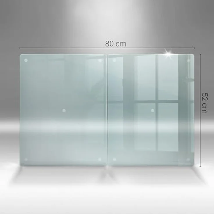 Tulup Schneidebrett Transparent Küchenbrett Servierbretter, (2-St), Gummifüße – Bild 6