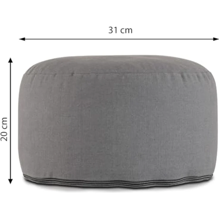 Amagohome Yogakissen Yogakissen Meditationskissen Augenkissen Sitzkissen rund ø31xH20cm Bez – Bild 3