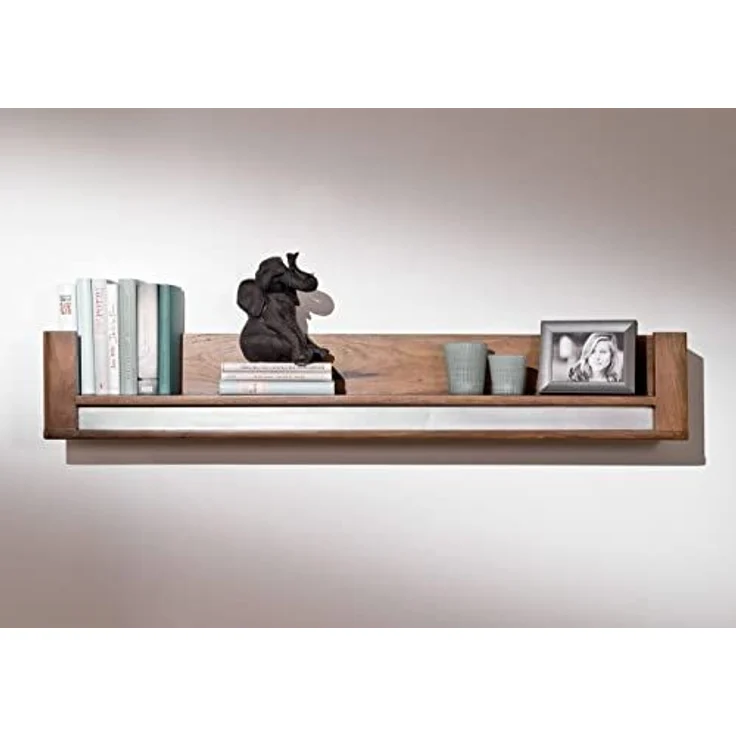 Wandboard Sheesham 120x22x20 noble unique lackiert SYDNEY #108 – Bild 2