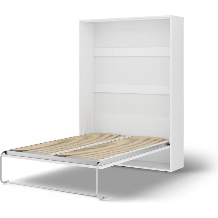 Wandklappbett Schrankbett GRITT 140x200 cm Farbe Weiß ohne Matratze – Bild 4