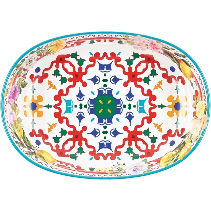 Guzzini Reisschüssel oval 32,5 cm Flower&Lemon – Bild 1