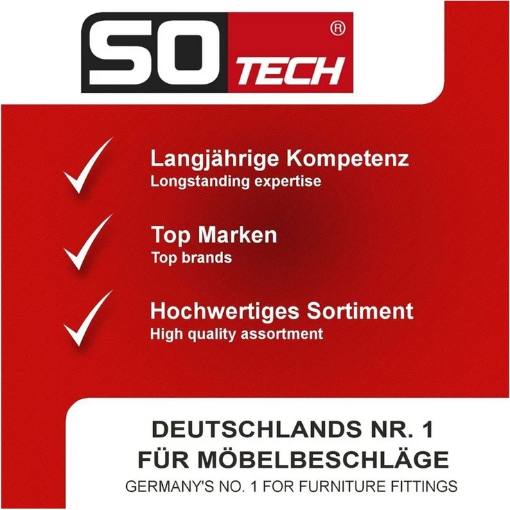 SO-TECH® Garderobenhaken ALBA echt Edelstahl schwarz matt (10 St), klein (58 x 20 mm) – Bild 3