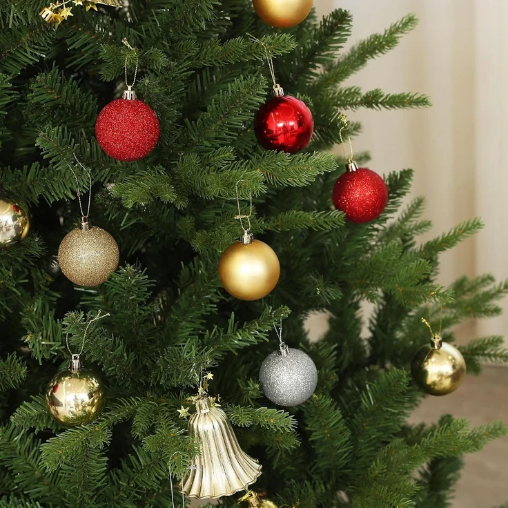 HOMCOM Künstlicher Weihnachtsbaum 180 cm, mit 818 Spitzen, Schnellaufbau Klappsystem, Stahlständer, Künstlicher Baum, für Weihnachten Deko, Indoor, Grün – Bild 8