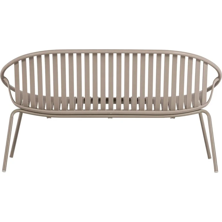 2-Sitzer Gartensofa Bruce - Aluminium & Polypropylen, Sand – Bild 4